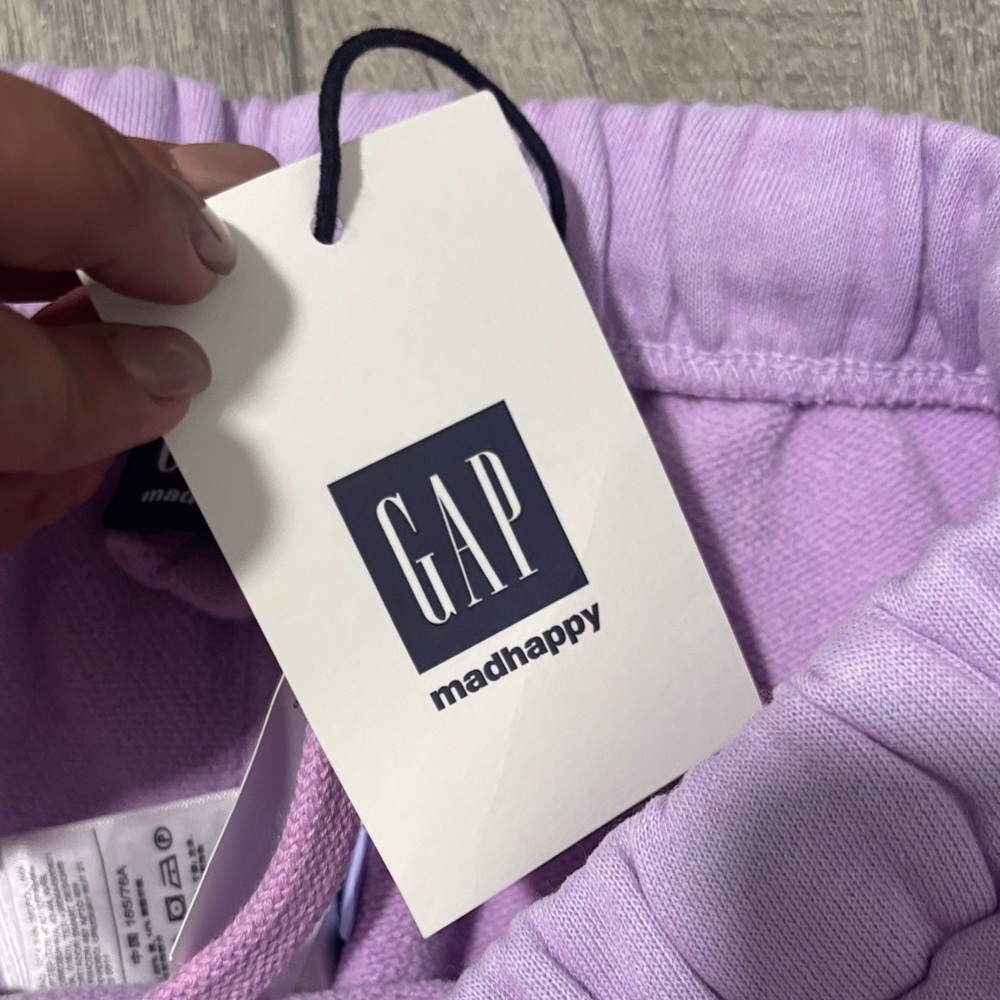 GAP Lilac Zip Hoodie & Sweatpants Set with Blue 'MAD' Embroidery - Picture 3 of 4